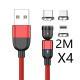 Magnetic Data Cable Threeinone 540-degree Rotation  Charging Cable Suitable