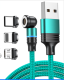 Magnetic Data Cable Threeinone 540-degree Rotation  Charging Cable Suitable