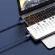 Rapid Series 3 In 1 Cable  For IP Plus Micro Plus Type C Dark Blue