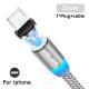 360-degree Magnetic Data Round Magnetic Cable Three-in-one Type-c Usb