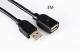 Black AF2.0usb Data Extension Cable With Copper Core