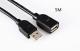 Black AF2.0usb Data Extension Cable With Copper Core