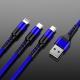 Braided One With Three Data Android Fast Charging Cable