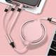Multifunctional Liquid Silicone Three-in-one Mobile Phone Fast Charging Cable
