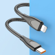 Metal Hose Data Cable Anti-break Durable Zinc Alloy Flash Filling