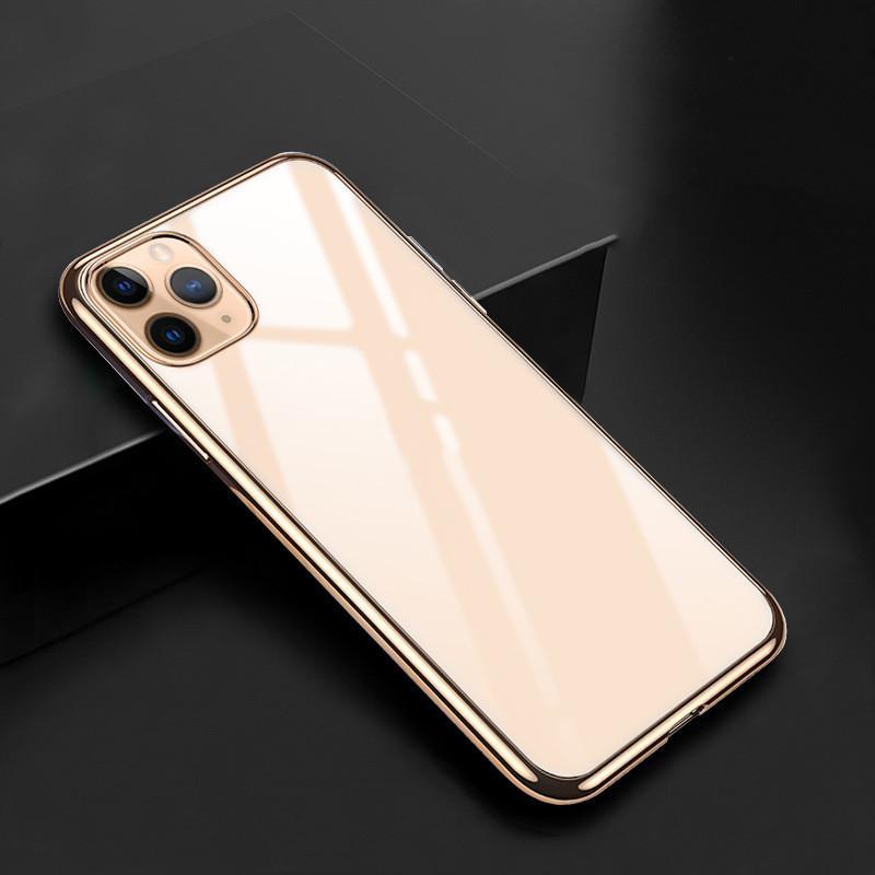 Electroplating soft edge ultra-thin fine hole mobile phone case