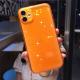 Mobile phone case with fluorescent powder