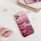 Purple landscape oil painting mobile phone case