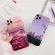 Purple landscape oil painting mobile phone case