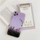 Purple landscape oil painting mobile phone case