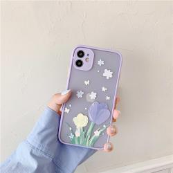 Compatible with Apple, Compatible with Apple , Flowers For Iphonex xr Mobile Phone Case Apple 11 Female