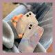 Compatible with Apple , Cold Wind Laser Marble Straight Edge Apple 12promax Mobile Phone Case