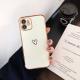 Electroplating Straight Edge Candy Color Solid Color Eye Protection  Phone Case