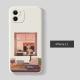 Compatible with Apple , Cartoon Printed Liquid Silicone Phone Case