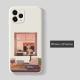 Compatible with Apple , Cartoon Printed Liquid Silicone Phone Case