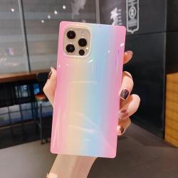 Compatible with Apple, Suitable For IPhone12 Gradient Rainbow Mobile Phone Case