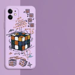 Deconstructed Rubiks Cube Mobile Phone Case All-Inclusive Soft Anti-Drop Cover