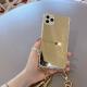 Compatible with Apple, Compatible with Apple , Golden Chain Mirror Suitable For IPhone Soft Phone Case
