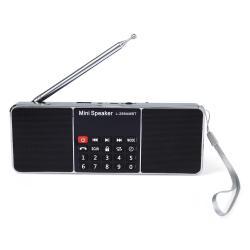 Hot L-288AMBT AM  FM Radio Mini Portable Rechargeable Bluetooth Wireless Speaker Support TF Card USB Disk MP3 With LCD Screen