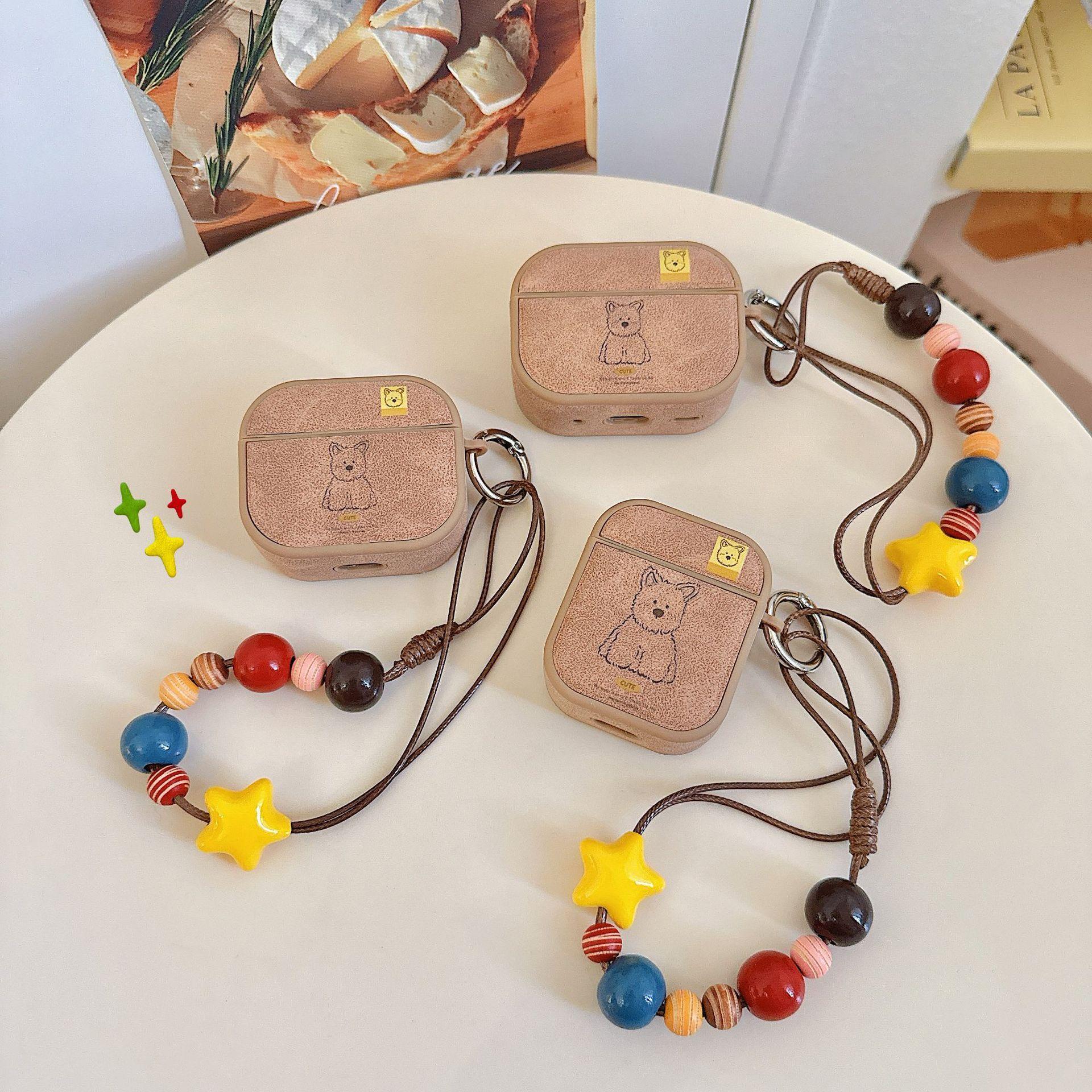 Brown Dog Magnetic Earphone Sleeves