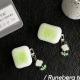 Transparent Green Tulip Bluetooth Wireless 123 Generation Earphone Sleeves
