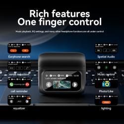 E20PRO Touch Screen In-ear Bluetooth Headset 54 Bluetooth ANC Active Noise Reduction