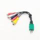 LCD TV Av To 5RCA Component Video Signal Cable