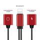 Lightning Wire-controlled Two-in-one Listening Song Charging Adapter Cable