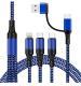 Fast Charging Five-in-one Data Cable, One For Three Charging Cables