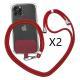 Strap Lanyard 9 Colors Soft Rope For Cell Phone Hanging Cord