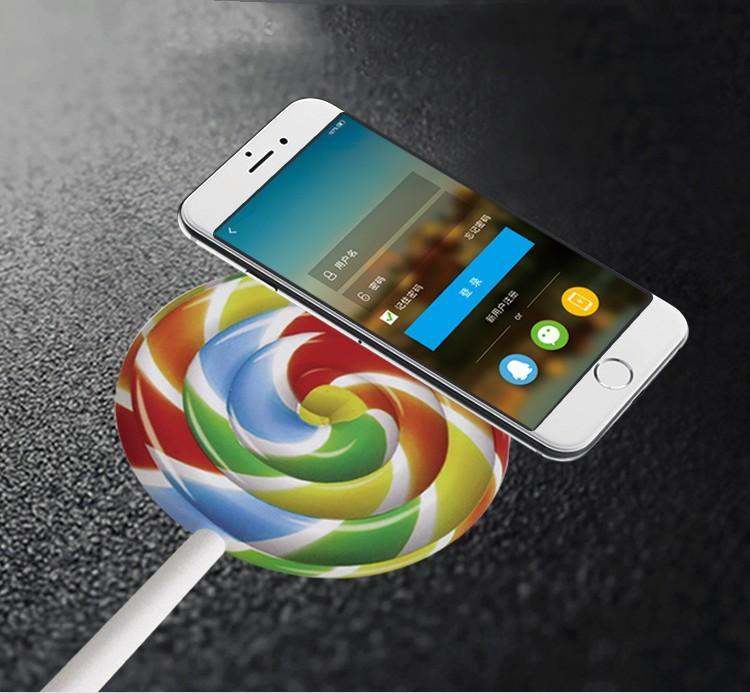 Creative Pattern Lollipop Wireless Quick Charging Appliance
