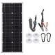 30W 18V Semi-flexible Solar Panel Outdoor Solar Charging Panel USB Phone Charger