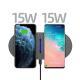Multifunctional 2-in-1 15W Wireless Fast Charging Charger
