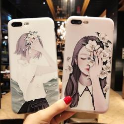 Compatible with Apple , Frosted embossed phone case