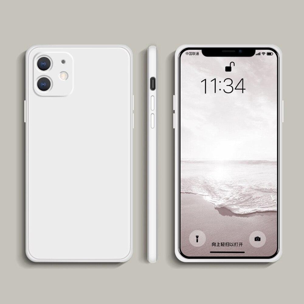 Compatible with Apple , Cube Liquid Silicone Phone Case
