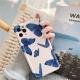 Blue butterfly phone case