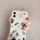 Lens Sliding Phone Case 11PRO Cartoon Painted XSMAX Silicone Case