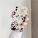Lens Sliding Phone Case 11PRO Cartoon Painted XSMAX Silicone Case