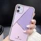 Geometric Marble Plating Splicing Phone Case