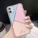 Geometric Marble Plating Splicing Phone Case