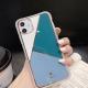 Geometric Marble Plating Splicing Phone Case