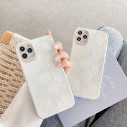 Compatible with Apple , Suitable For Skin Embossed Lace Flower Protective Cover