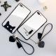 Compatible with Apple , Suitable For Mobile Phone Case Glass Cartoon Cat For Men And Women