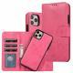 Retro Frosted Leather Phone Case With Magnetic Buckle