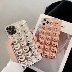 Electroplating Cute Three-dimensional Love Phone Case