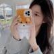Compatible with Apple , Plush cute bear autumn and winter soft shell