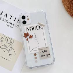 Simple line straight-edge skin phone case