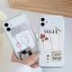 Simple line straight-edge skin phone case