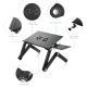 Folding Computer Desk Notebook Computer Stable With Double Fan