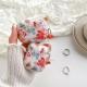 Bluetooth Earbuds Case Protective Cover Simple Watercolor Flower